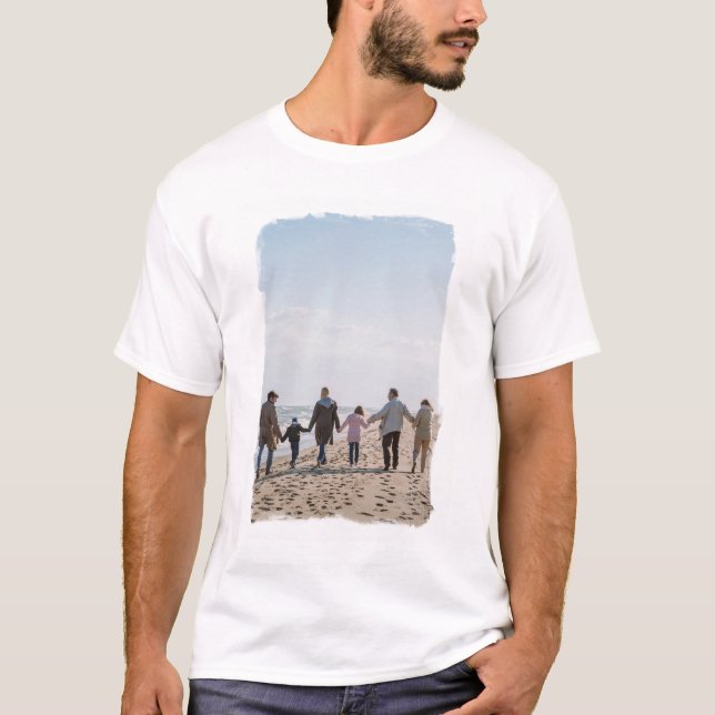 T-shirt Image personnalisée du cadre d'attaque de pinceau  (Devant)