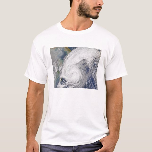 T-shirt Image satellite d'un typhon (Devant)