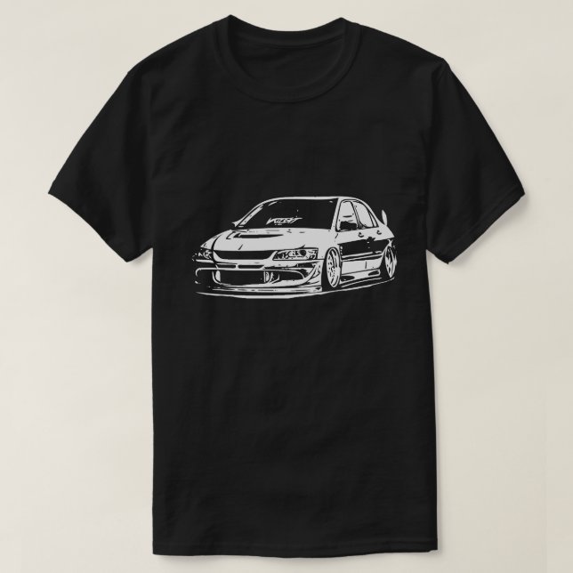 T-shirt Image vectorielle de Mitsubishi Evolution (Design devant)