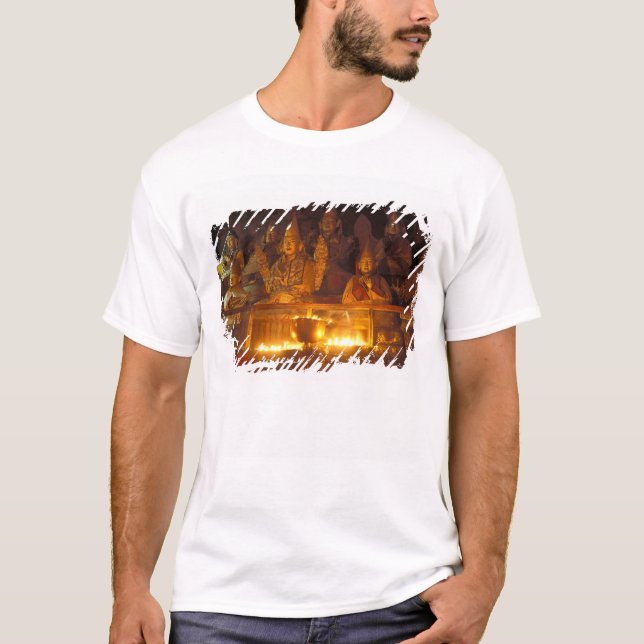 T-shirt Images de Lamas au monastère de Sara, Lhassa, (Devant)