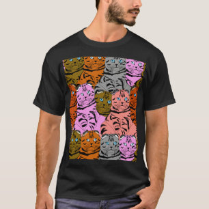 T-shirt Images maudites de chats L'art animal Stupide
