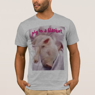 T-shirt imagesCAPQO80Z, porc dans une couverture