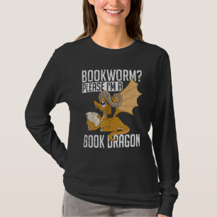 T-shirt Imaginaire Animal Livre Dragon Bookworm Livre Rea