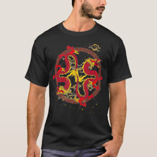 T-shirt Imaginaire animal mystique créature chinois feu Dr