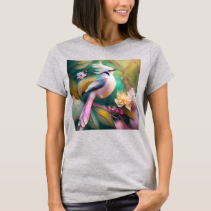 T-shirt Imaginaire blanc crêpé à queue blanche Jay
