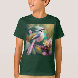 T-shirt Imaginaire blanc crêpé à queue blanche Jay