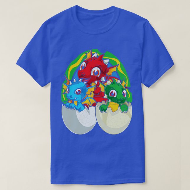 T-shirt Imaginaire Créature Mythique animal mignon Dragon (Design devant)