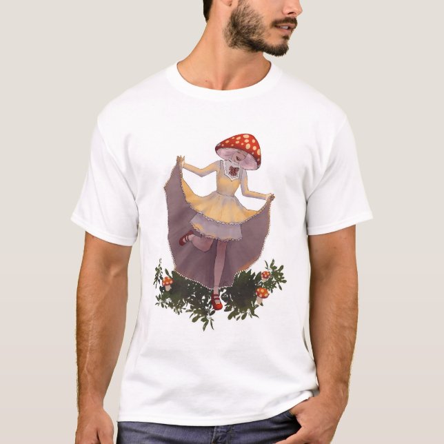 T-shirt Imaginaire de champignon fille (Devant)