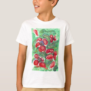 T-shirt Imaginaire Fleurs rouges