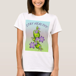 T-shirt Imaginaire Floral Fleurs Lilac Formes vertes Fract