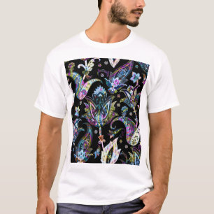 T-shirt Imaginaire Floral Paisley : Ornement sans joint