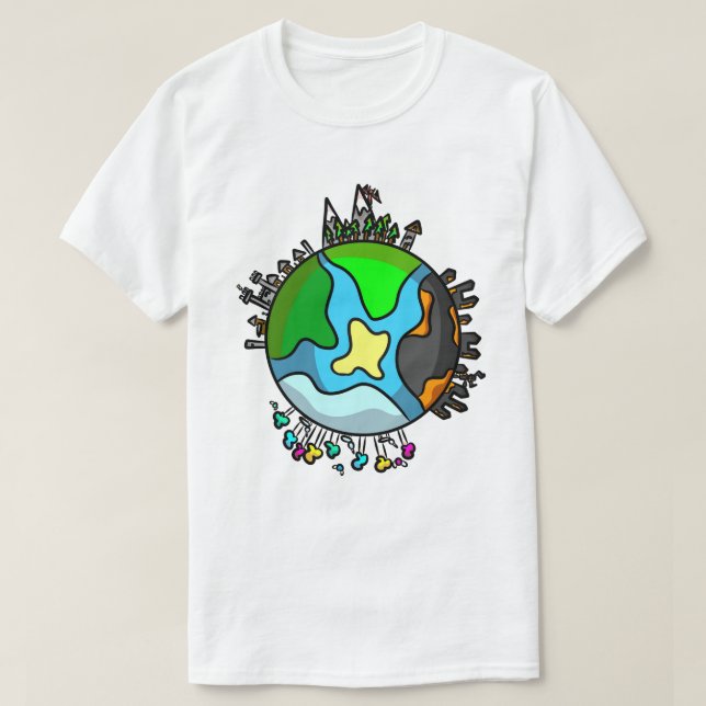 T-shirt Imaginaire Globe (Design devant)