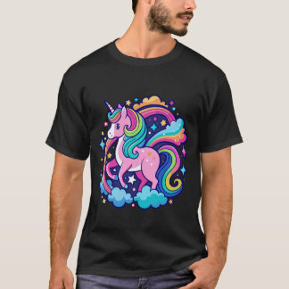 T-shirt Imaginaire Unicorne vibrant
