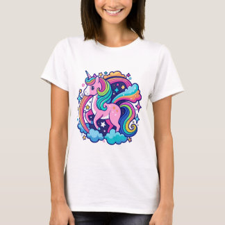 T-shirt Imaginaire Unicorne vibrant