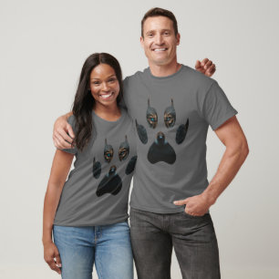 T-shirt Imaginaire Wild Nature Wolf Empreinte de patte