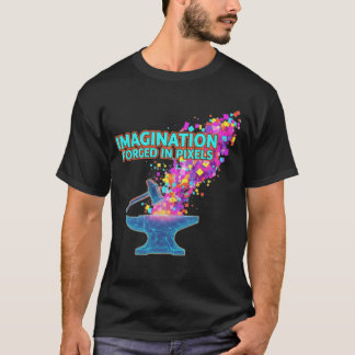 T-shirt Imagination forgée en pixels