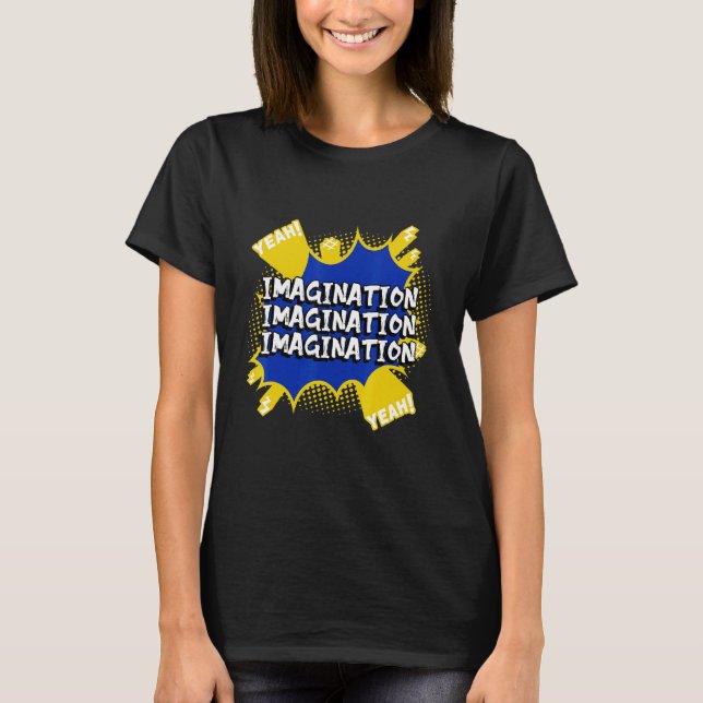 T-shirt Imagination Pensée Bulles Artwork (Devant)