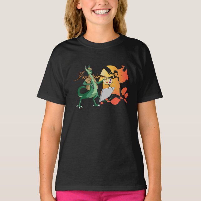 T-shirt "Imagine" Peintre Dragon (Devant)