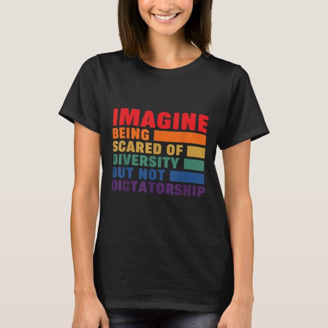 T-shirt Imaginez Être L'Ed De La Diversité Mais Pas De La  (Devant)