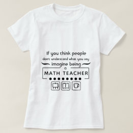 T-shirt Imaginez Être Un Enseignant En Mathématiques