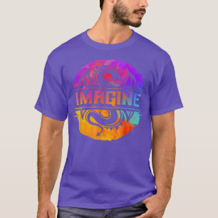 T-shirt Imaginez Imaginaire Dragon Retro Tribal 503