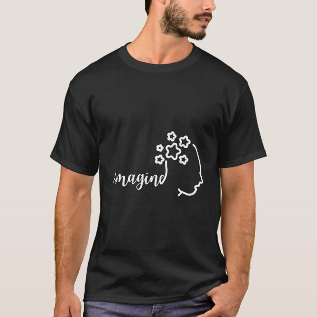 T-shirt Imaginez-Moi Et Vous Avec Un Graphique D'Une Pensé (Devant)