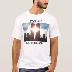 T-shirt Imaginez, pas de religion