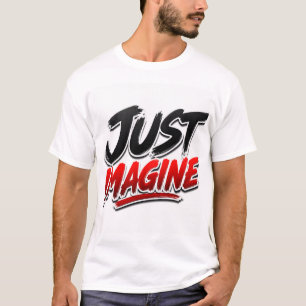 T-shirt Imaginez simplement, Inspiration minimaliste