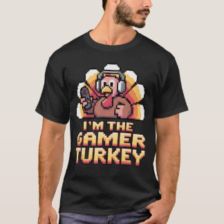 T-shirt Imhe Gamerurkeyhanksgiving Boys Men Video Game Gam