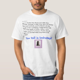T-shirt Imhotep est invisible