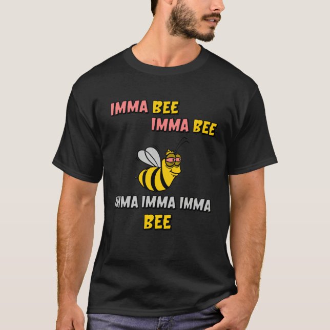 T-shirt Imma Bee Rockin  Music Song  For Boys And Girls (Devant)