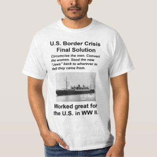 T-shirt Immigration américaine noire
