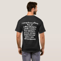 T-shirt immigré patriotique avec la conception de