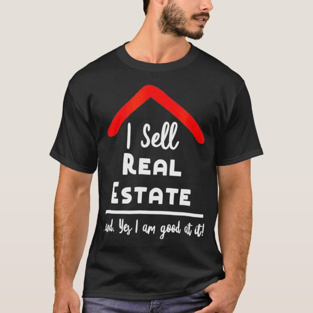 T-shirt Immobilier    AgentJe vends Immobilier Realtor Gif (Devant)