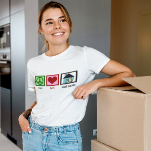 T-shirt Immobiliers d'amour de paix