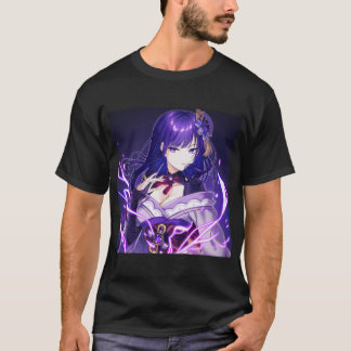 T-shirt Impact du genshin de Raiden Shogun (11)