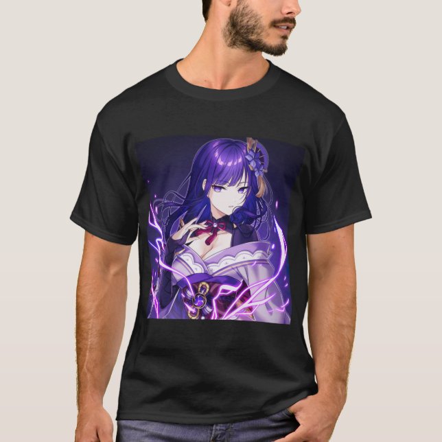 T-shirt Impact du genshin de Raiden Shogun (11) (Devant)