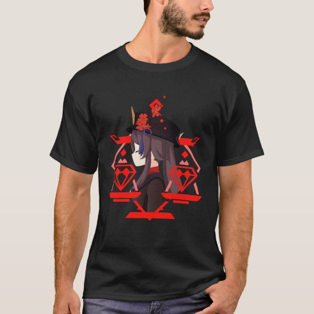 T-shirt Impact Genshin Hu Tao (Devant)