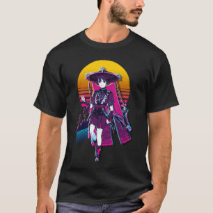 T-shirt Impact Genshin - Scaramouche 80s rétro