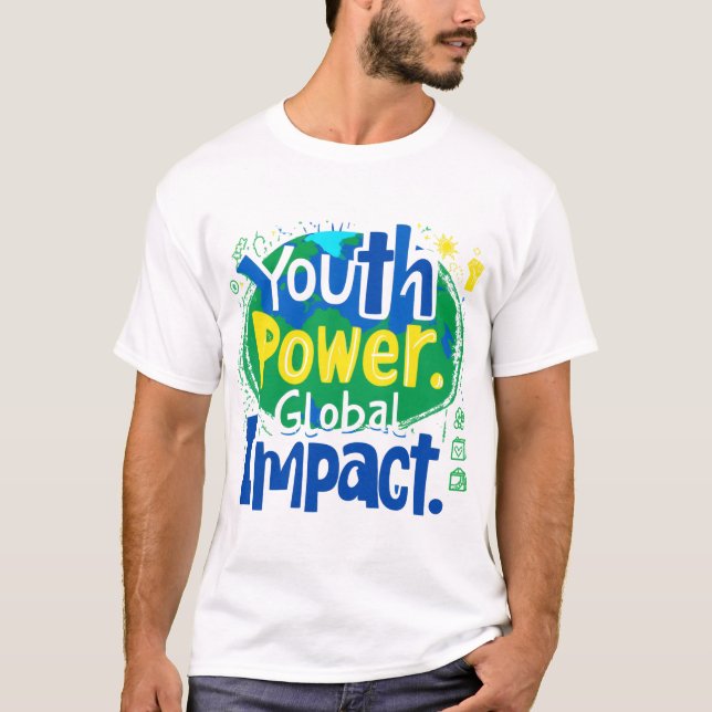 T-shirt Impact mondial sur la jeunesse Art de la Terre (Devant)