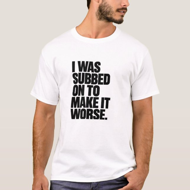 T-shirt Impact Sous-mème Tee - Football Chaos Humour chemi (Devant)