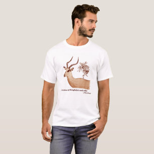 T-shirt Impala Antelope Animal Wildlife John Muir Citation