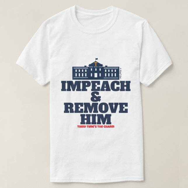 T-shirt Impeach & Remove - A MisterP Shirt (Design devant)