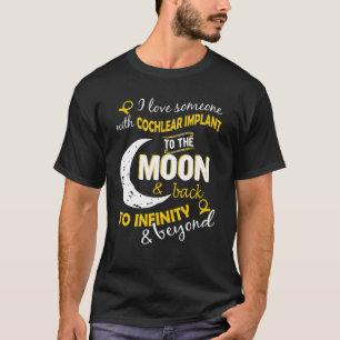 T-shirt Implant Cochlear J'Aime Quelqu'Un Avec Impl Cochle