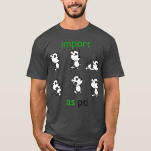 T-shirt importer des pandas comme pd Funny Data Science Li