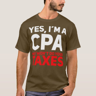 T-shirt Imposition comptable CPA