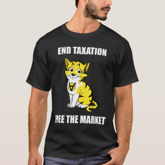 T-shirt Imposition de fin - libérez le texte blanc AnCap T