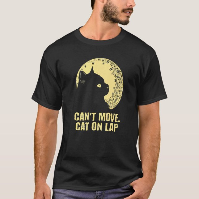 T-shirt Impossible de déplacer le chat sur l'Amoureux des  (Devant)
