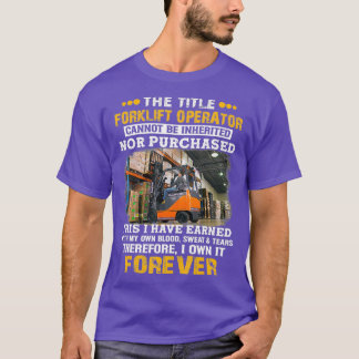 T-shirt Impossible D'Hériter L'Opérateur De Remorquage De 