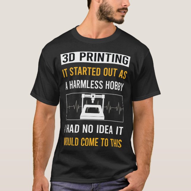 T-shirt Impression 3D Hobby sans danger (Devant)